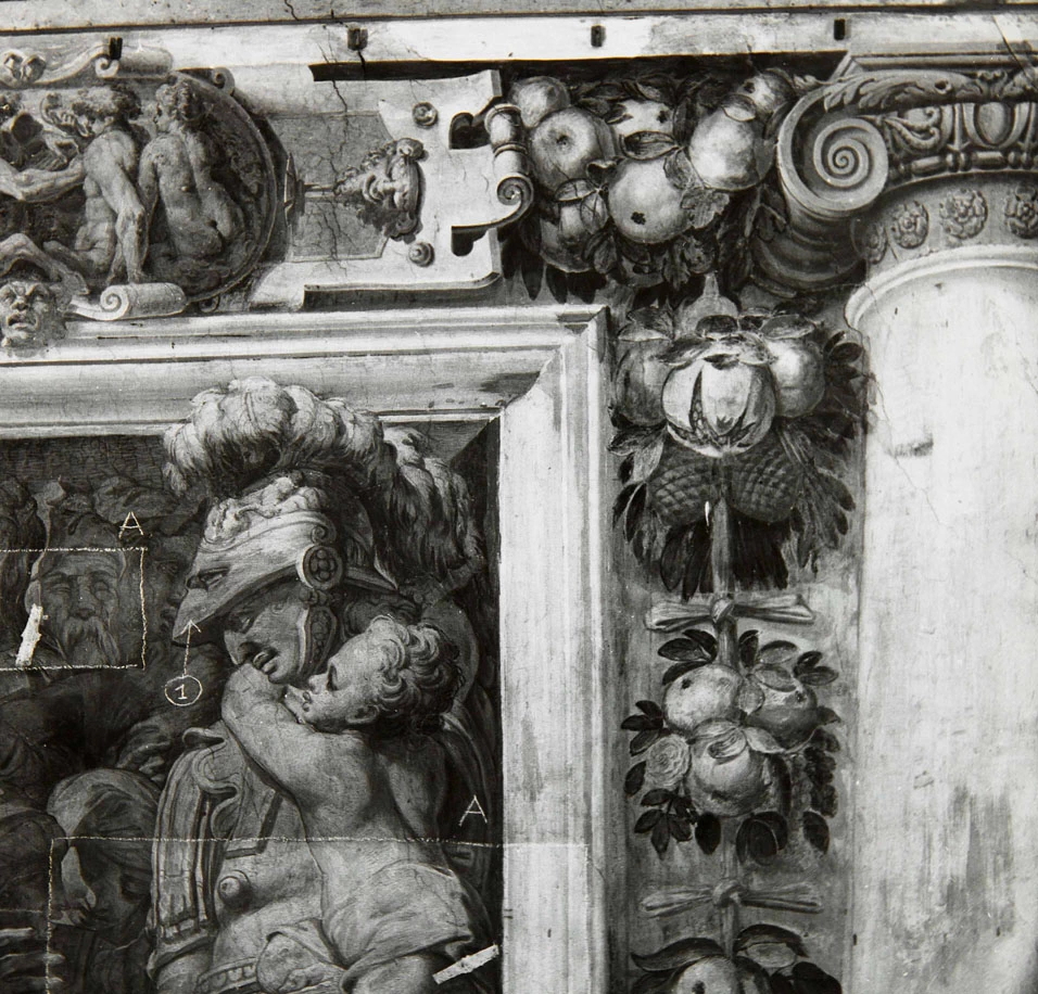 Perin del Vaga - Alessandro Magno grazia la famiglia di Dario, Castel Sant'Angelo, Roma 1